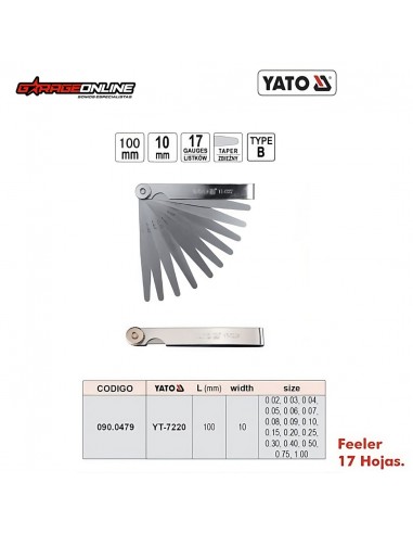 FEELER  0,02 MM A 1,0 MM- YATO