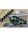 CADENA CZ CHAINS 525-130 DORADA, CON X-RING Y REFORZADA "HIGH PERFORMANCE"