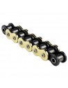 CADENA CZ CHAINS 525-130 DORADA, CON X-RING Y REFORZADA "HIGH PERFORMANCE"