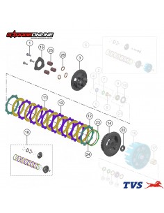 KIT DE EMBRAGUE BMW G 310 GS - G 310 R - TVS APACHE 310 GENUINO