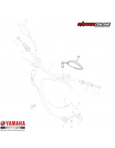 ESPEJO IZQUIERDO YAMAHA MT-03A GENUINO