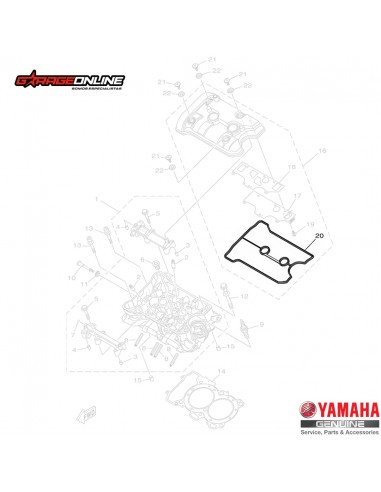 EMPAQUETADURA TAPA DE VALVULA YAMAHA MT-07 YZF-R7 TENERE 700 GENUINO