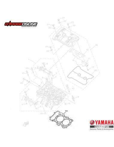 EMPAQUETADURA CULATA YAMAHA MT-07 YZF-R7 TENERE 700 GENUINO