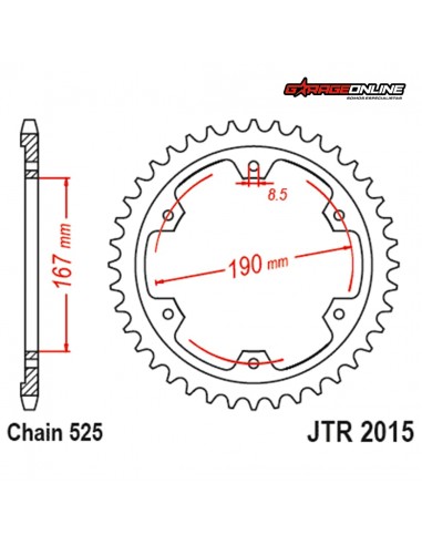 CATALINA TRIUMPH TIGER TIGER 900 50 DIENTES