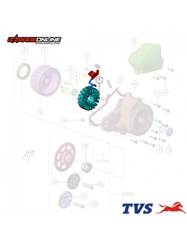 ESTATOR BMW G 310 GS - G 310 R - TVS APACHE 310 GENUINO