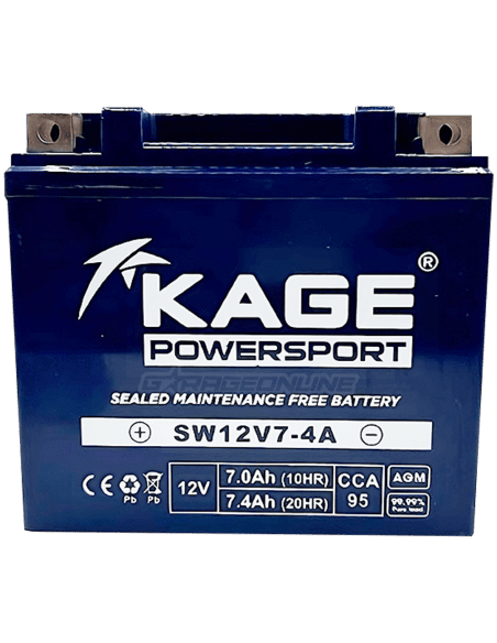 BATERIA 12N7-4B / 12N-4A / YB7-A KAGE POWERSPORT