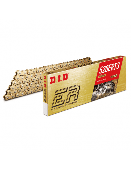 CADENA DID 520-120 DORADA ERT3, SIN ORING MOTOCROSS