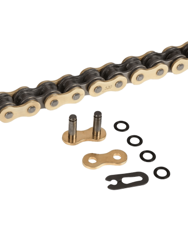 CADENA DID 520-120 DORADA ERT3, SIN ORING MOTOCROSS