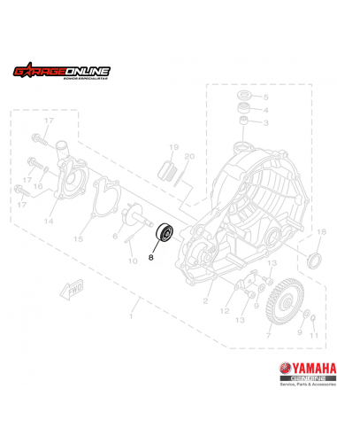 RETEN BOMBA DE AGUA YAMAHA YZF-R3 MT-03 GENUINO