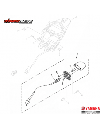 LUZ DE PATENTE YAMAHA YZF-R15 V4 GENUINA