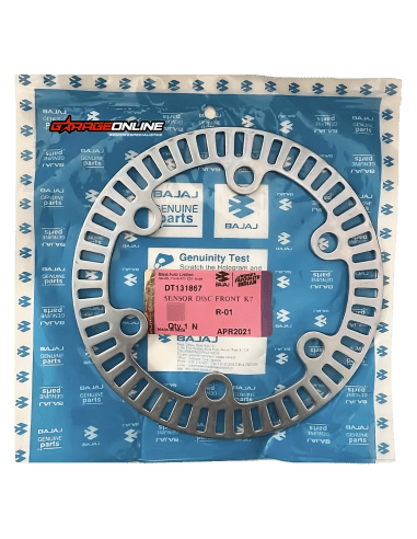 DISCO FONICO SENSOR ABS DELANTERO DOMINAR 250 - 400 UG BAJAJ GENUINO