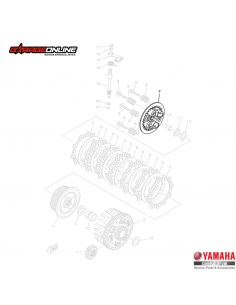PORTA DISCOS EMBRAGUE EXTERIOR YAMAHA YZF-R3 YZF-R3A MT-03 GENUINOS