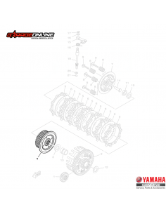PORTA DISCOS EMBRAGUE INTERIOR YAMAHA YZF-R3 YZF-R3A MT-03 GENUINOS