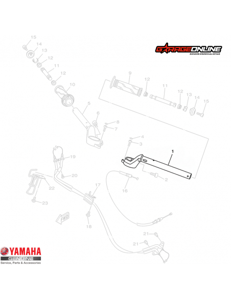 SEMIMANILLAR IZQUIERDO YAMAHA YZF-R3 GENUINO