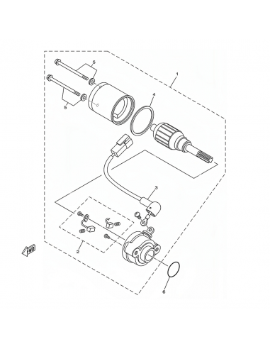 MOTOR DE PARTIDA YAMAHA YZF-R15 V3 GENUINO