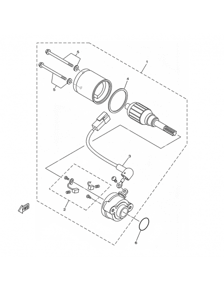 MOTOR DE PARTIDA YAMAHA YZF-R15 V3 GENUINO