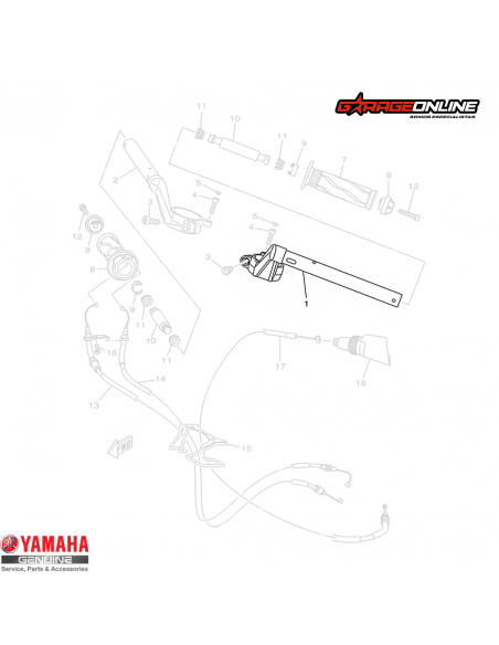 SEMIMANILLAR IZQUIERDO YAMAHA YZF-R15 V4 GENUINO