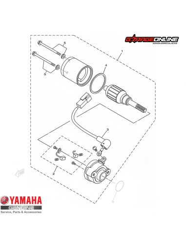 MOTOR DE PARTIDA YAMAHA YZF-R15 V4 GENUINO