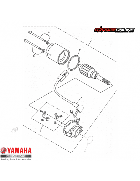 MOTOR DE PARTIDA YAMAHA YZF-R15 V4 GENUINO