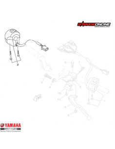 TELECOMANDO DERECHO ENCENDIDO YAMAHA YZF-R15 V2 GENUINA