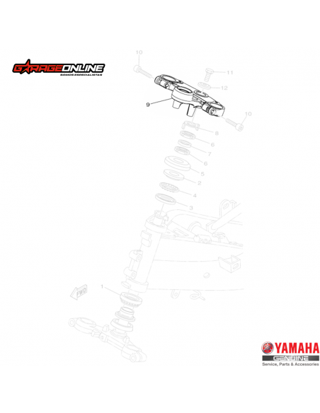 TIJA SUPERIOR YAMAHA YZF-R15 V2 GENUINA