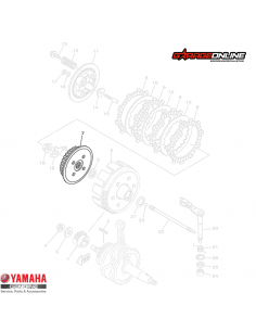 PORTA DISCOS EMBRAGUE INTERIOR YAMAHA YZF-R15 V2 GENUINA
