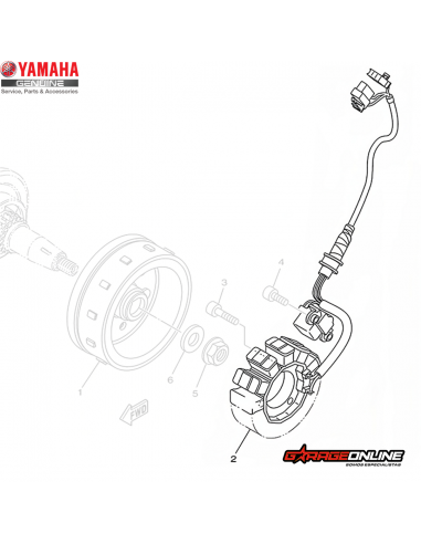 ESTATOR YAMAHA YZF-R15 V3 V4 GENUINO