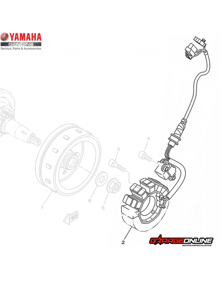 ESTATOR YAMAHA YZF-R15 V3 V4 GENUINO