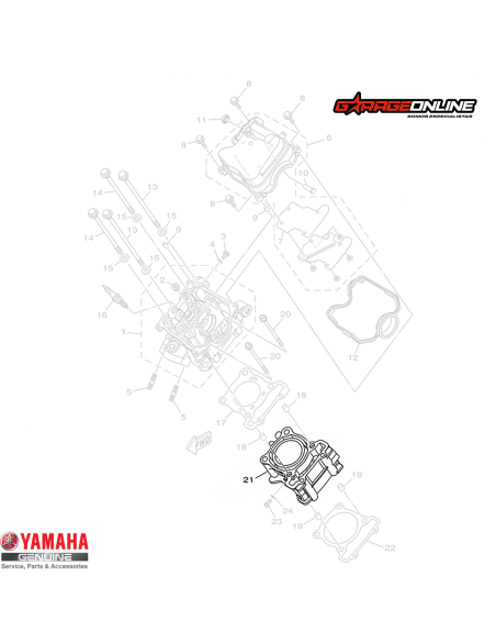 CILINDRO ESTANDAR YAMAHA YZF-R15 V4 GENUINO