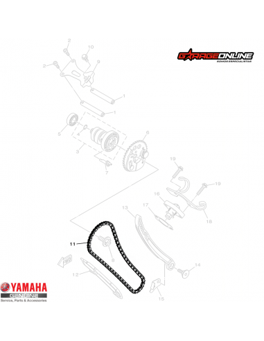 CADENA DISTRIBUCION YAMAHA YZF-R15 V3 V4 GENUINA