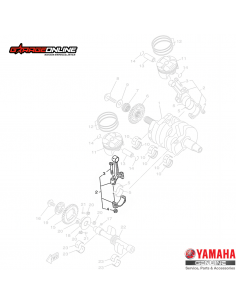 BIELA COMPLETA YAMAHA YZF R3 - YZF R3A - MT03 GENUINO