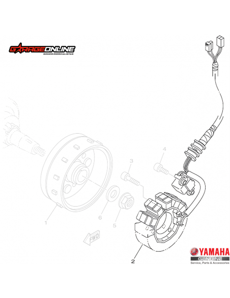 ESTATOR YAMAHA YZF R15 V2 (2015-2018) GENUINO