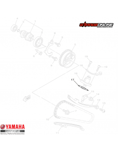 EMPAQUE TENSOR CADENA DISTRIBUCION YAMAHA YZF R15 V1-V2 GENUINA