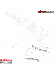 GUIAS CADENA DISTRIBUCION YAMAHA YZF R15 V1-V2 GENUINA