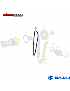 CADENA DISTRIBUCION BAJAJ DOMINAR 400 GENUINO