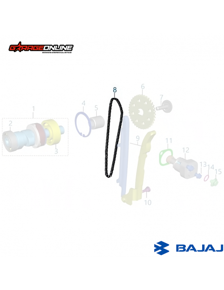 CADENA DISTRIBUCION BAJAJ DOMINAR 400 GENUINO