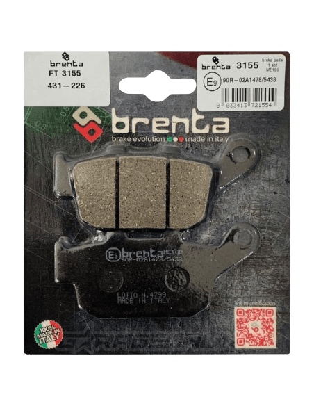 PASTILLA DE FRENO TRASERO FA140 BRENTA ORGANICA