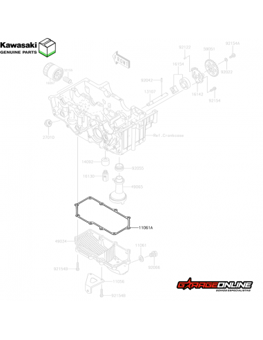 EMPAQUETADURA CARTER KAWASAKI NINJA 300 - VERSYS 300 - GENUINO