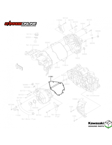 EMPAQUETADURA ESTATOR KAWASAKI NINJA 300 - VERSYS 300 - GENUINO