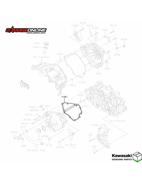EMPAQUETADURA ESTATOR KAWASAKI NINJA 300 - VERSYS 300 - GENUINO
