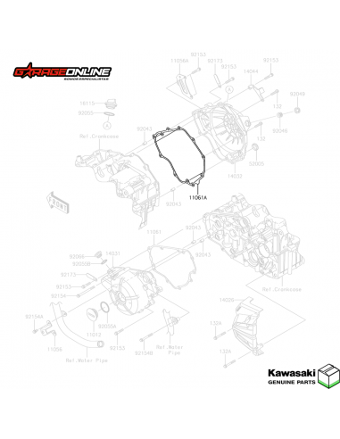 EMPAQUETADURA EMBRAGUE KAWASAKI NINJA 300 - VERSYS 300 - GENUINO