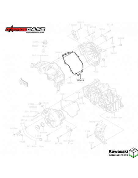 EMPAQUETADURA EMBRAGUE KAWASAKI NINJA 300 - VERSYS 300 - GENUINO