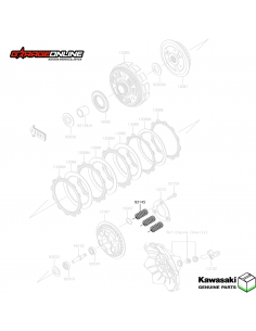 RESORTES EMBRAGUE KAWASAKI NINJA 300 - GENUINOS