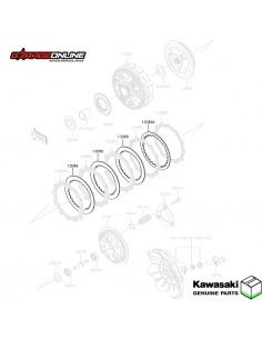 SEPARADORES EMBRAGUE KAWASAKI NINJA 300 - GENUINOS