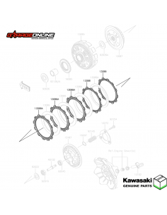 DISCOS DE EMBRAGUE KAWASAKI NINJA 300 - GENUINOS