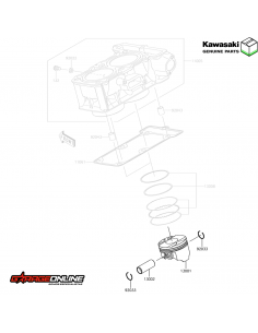 KIT PISTON ESTANDAR (X1) KAWASAKI NINJA 300 - VERSYS 300 - GENUINA