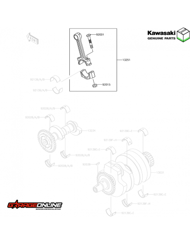 BIELA KAWASAKI NINJA 300 - VERSYS 300 - GENUINA