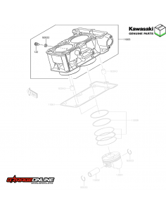 CILINDRO KAWASAKI NINJA 300 - VERSYS 300 - NINJA 250 - GENUINA