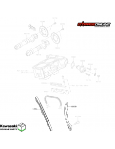 GUIAS CADENA DISTRIBUCIÓN KAWASAKI NINJA 300 - VERSYS 300 - NINJA 250 - GENUINA
