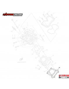 EMPAQUETADURA DE CILINDRO YAMAHA YZF R15 V1-V2 GENUINA